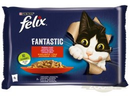Felix Fantastic Wybór Mięs (królik+jagnięcina) w galaretce saszetki 4x85g