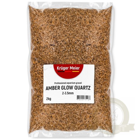 Kruger Meier Amber Glow Quartz 2-3,5 mm - Żwirek akwarystyczny 2 kg