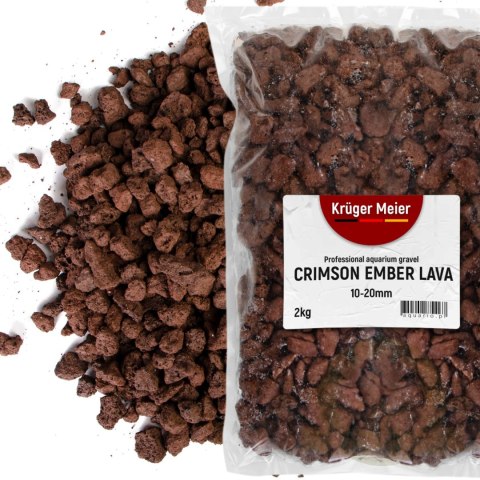 Kruger Meier Crimson Ember Lava 10-20 mm - Lawowe podłoże strukturalne 2 kg Kruger Meier Crimson Ember Lava 10-20 mm - Lawowe podłoże strukturalne 2 kg