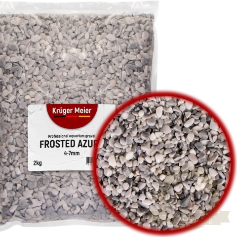 Kruger Meier Frosted Azure 4-7 mm - Żwirek akwarystyczny 2 kg Kruger Meier Frosted Azure 4-7 mm - Żwirek akwarystyczny 2 kg