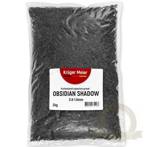 Kruger Meier Obsidian Shadow 0.8-1.6 mm - Piasek akwarystyczny 2 kg Kruger Meier Obsidian Shadow 0.8-1.6 mm - Piasek akwarystyczny 2 kg