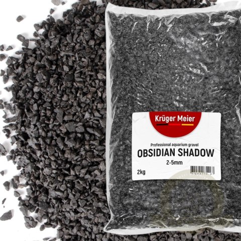 Kruger Meier Obsidian Shadow 2-5 mm - Żwirek akwarystyczny 2 kg Kruger Meier Obsidian Shadow 2-5 mm - Żwirek akwarystyczny 2 kg