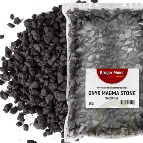 Kruger Meier Onyx Magma Stones 10-20 mm - Żwir do akwarium 2kg Kruger Meier Onyx Magma Stones 10-20 mm - Żwir do akwarium 2kg