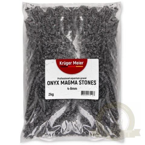 Kruger Meier Onyx Magma Stones 4-8 mm - Żwirek do akwarium 2kg