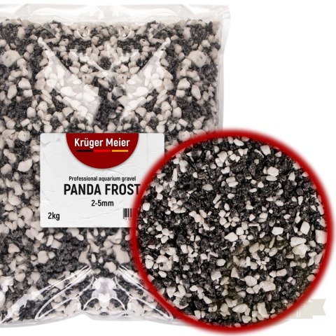 Kruger Meier Panda Frost 2-5 mm - Żwirek akwarystyczny 2 kg Kruger Meier Panda Frost 2-5 mm - Żwirek akwarystyczny 2 kg