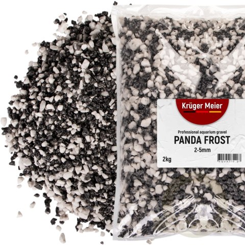 Kruger Meier Panda Frost 2-5 mm - Żwirek akwarystyczny 2 kg Kruger Meier Panda Frost 2-5 mm - Żwirek akwarystyczny 2 kg