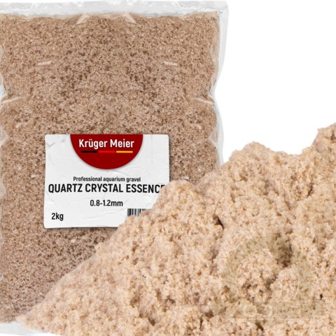 Kruger Meier Quartz Crystal Essence 0,8-1,2 mm - Piasek akwarystyczny 2 kg Kruger Meier Quartz Crystal Essence 0,8-1,2 mm - Piasek akwarystyczny 2 kg