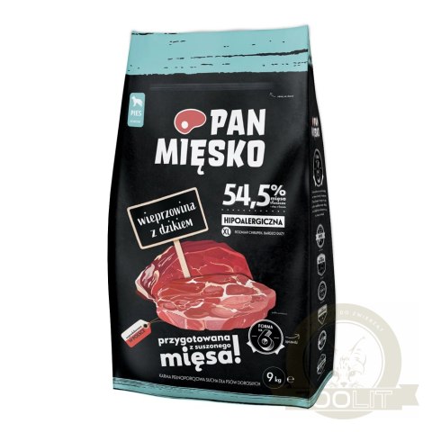 PAN MIĘSKO Wieprzowina Z Dzikiem XL 9kg PAN MIĘSKO Wieprzowina Z Dzikiem XL 9kg