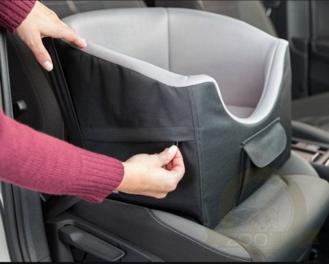 Trixie Siedzisko samochodowe dla psa 41x39x42cm czarno-szare [TX-13176]