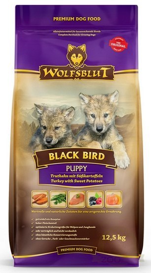 Wolfsblut Dog Black Bird Puppy - indyk i bataty 12,5kg