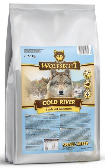 Wolfsblut Dog Cold River Small - pstrąg i bataty 7,5kg