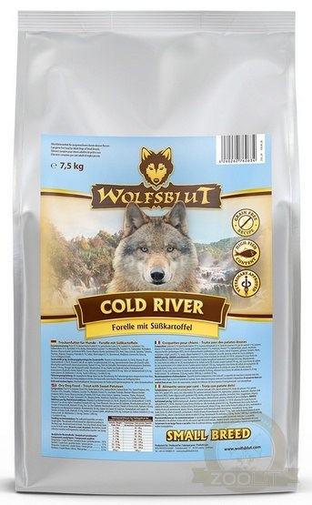 Wolfsblut Dog Cold River Small - pstrąg i bataty 7,5kg Wolfsblut Dog Cold River Small - pstrąg i bataty 7,5kg