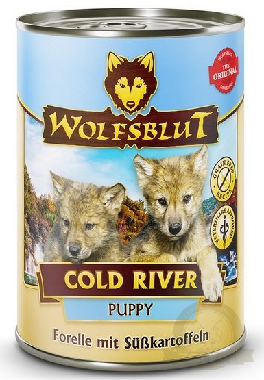 Wolfsblut Dog Puppy Cold River - pstrąg i bataty puszka 395g