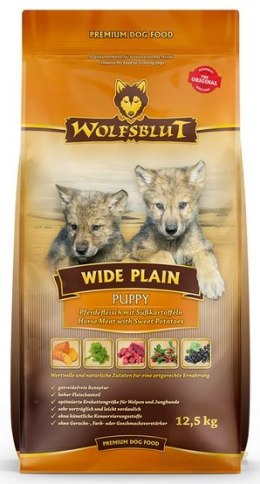 Wolfsblut Dog Wide Plain Puppy - konina i bataty 12,5kg