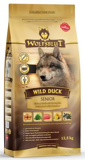Wolfsblut Dog Wild Duck Senior - kaczka i bataty 12,5kg