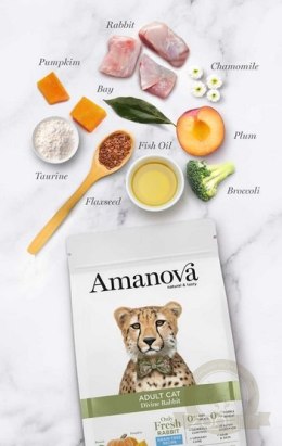 Amanova Cat Adult Divine Rabbit - królik 1,5kg