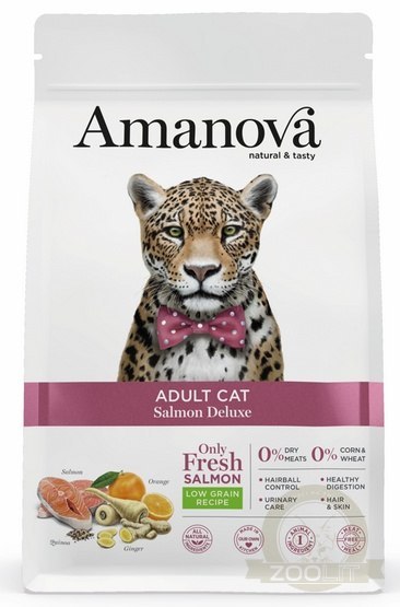 Amanova Cat Adult Salmon Deluxe - łosoś 1,5kg Amanova Cat Adult Salmon Deluxe - łosoś 1,5kg