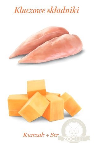 Amanova Cat Chicken & Cheese - kurczak i ser w bulionie puszka 70g [02]