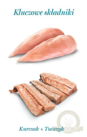 Amanova Cat Chicken & Tuna - kurczak i tuńczyk w bulionie puszka 70g [05]