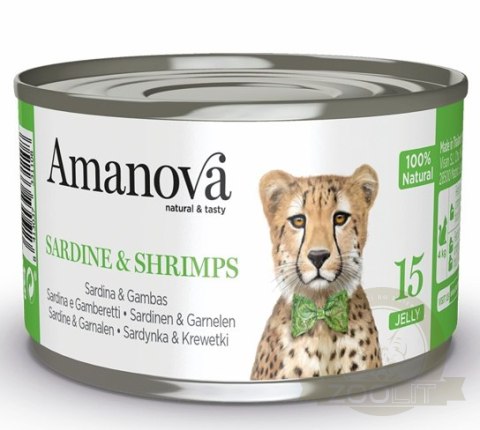 Amanova Cat Sardine & Shrimps - sardynki i krewetki w galaretce puszka 70g [15]