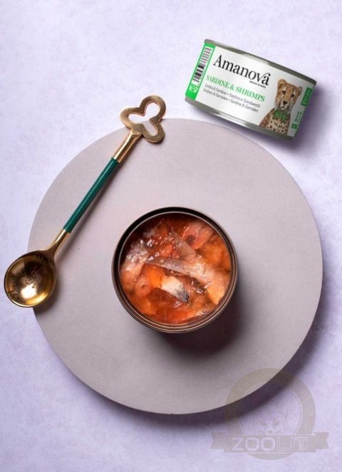 Amanova Cat Sardine & Shrimps - sardynki i krewetki w galaretce puszka 70g [15]