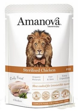 Amanova Cat Sterilised Chicken - kurczak saszetka 85g [P10]