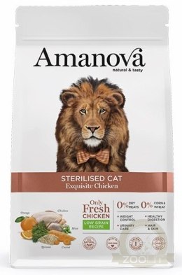 Amanova Cat Sterilised Exquisite Chicken - kurczak 1,5kg