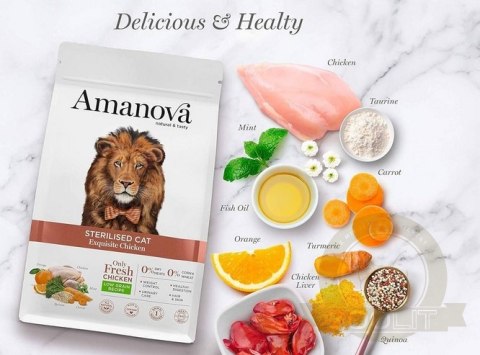 Amanova Cat Sterilised Exquisite Chicken - kurczak 6kg Amanova Cat Sterilised Exquisite Chicken - kurczak 6kg
