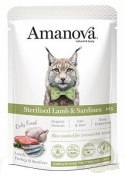 Amanova Cat Sterilised Lamb & Sardines - jagnięcina i sardynki saszetka 85g [P13]