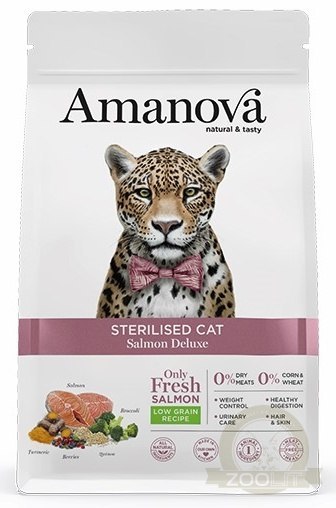 Amanova Cat Sterilised Salmon Deluxe - łosoś 1,5kg Amanova Cat Sterilised Salmon Deluxe - łosoś 1,5kg