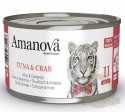 Amanova Cat Tuna & Crab - tuńczyk i krab w galaretce puszka 70g [11]