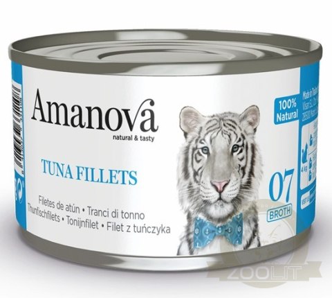 Amanova Cat Tuna Fillets - tuńczyk w bulionie puszka 70g [07]