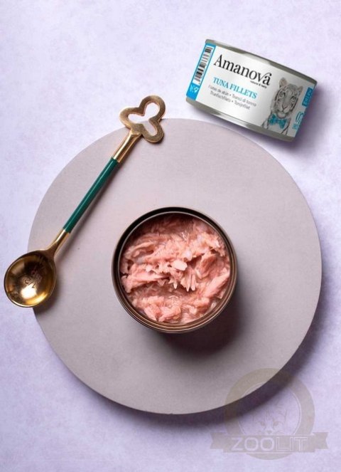 Amanova Cat Tuna Fillets - tuńczyk w bulionie puszka 70g [07]