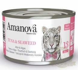 Amanova Cat Tuna & Seaweed - tuńczyk i wodorosty w galaretce puszka 70g [13]