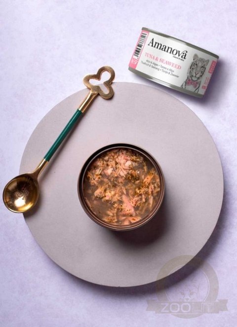 Amanova Cat Tuna & Seaweed - tuńczyk i wodorosty w galaretce puszka 70g [13]