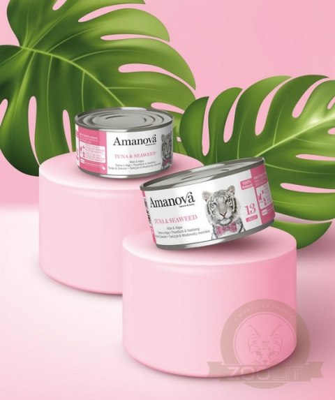Amanova Cat Tuna & Seaweed - tuńczyk i wodorosty w galaretce puszka 70g [13]