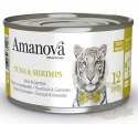 Amanova Cat Tuna & Shrimps - tuńczyk i krewetki w bulionie puszka 70g [12]