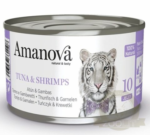 Amanova Cat Tuna & Shrimps - tuńczyk i krewetki w galaretce puszka 70g [10]