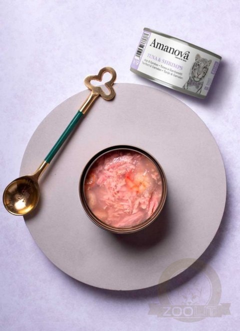 Amanova Cat Tuna & Shrimps - tuńczyk i krewetki w galaretce puszka 70g [10]