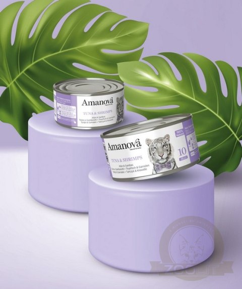 Amanova Cat Tuna & Shrimps - tuńczyk i krewetki w galaretce puszka 70g [10]