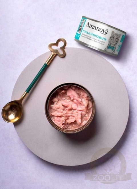 Amanova Cat Tuna & Whitebaits - tuńczyk i białoryby w bulionie puszka 70g [09]