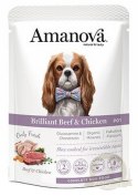 Amanova Dog Adult Brilliant Beef & Chicken - wołowina i kurczak saszetka 100g [P01]