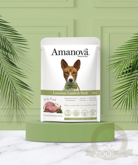 Amanova Dog Adult Luscious Lamb & Pork - jagnięcina i wieprzowina saszetka 300g [P05]