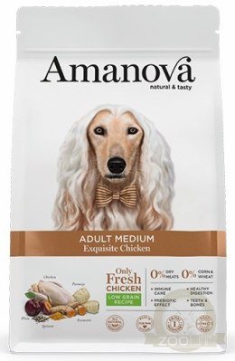 Amanova Dog Adult Medium Exquisite Chicken - kurczak 12kg