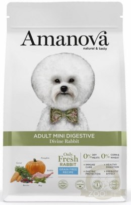 Amanova Dog Adult Mini Digestive Divine Rabbit - królik 800g