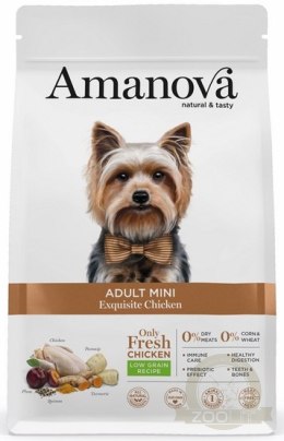Amanova Dog Adult Mini Exquisite Chicken - kurczak 7kg