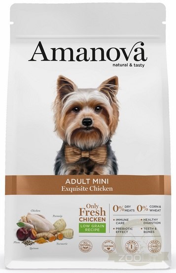 Amanova Dog Adult Mini Exquisite Chicken - kurczak 7kg