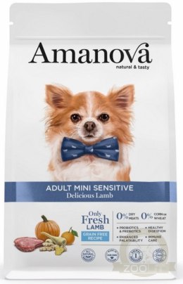 Amanova Dog Adult Mini Sensitive Delicious Lamb - jagnięcina 2kg