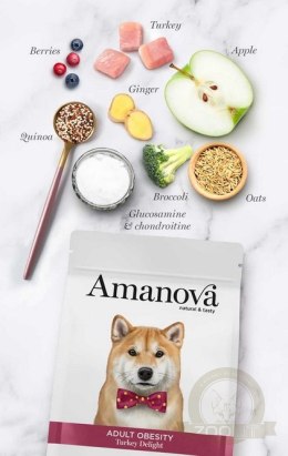 Amanova Dog Adult Obesity Turkey Delight - indyk 10kg