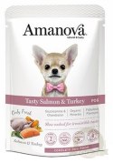 Amanova Dog Adult Tasty Salmon & Turkey - łosoś i indyk saszetka 300g [P06]